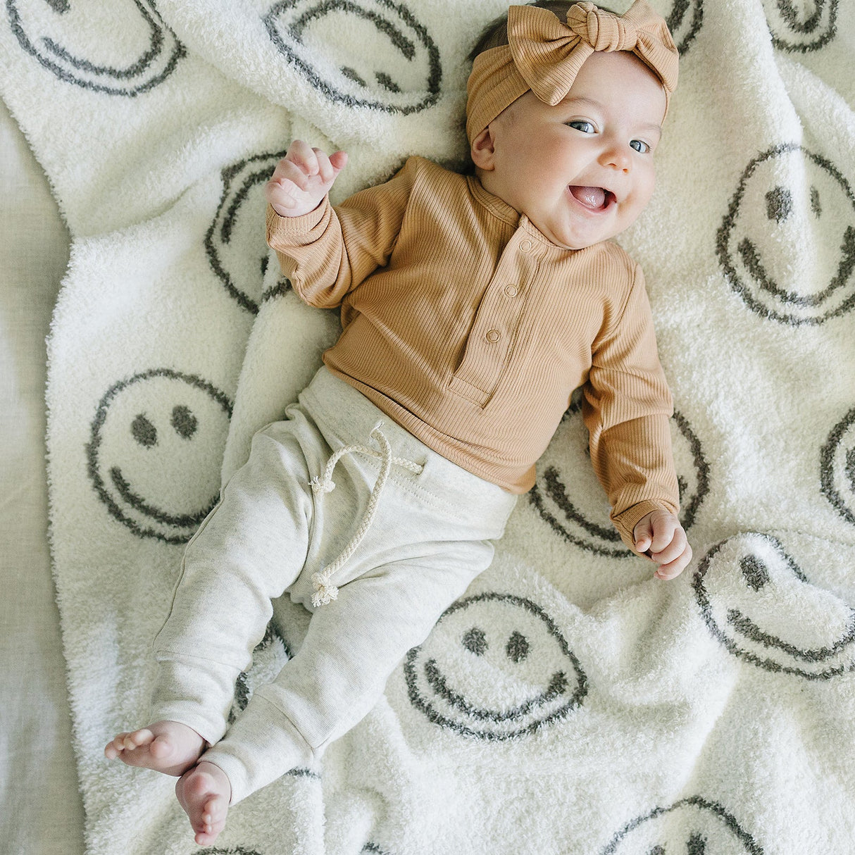 Latte Ribbed Bamboo Head Wrap - HoneyBug 