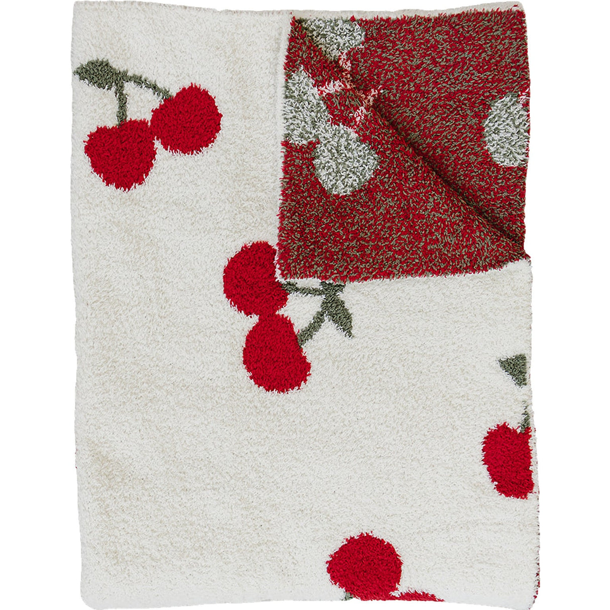 Cherry Plush Blanket - HoneyBug 
