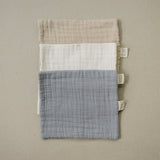 Dusty Blue Muslin Burp Cloth - HoneyBug 