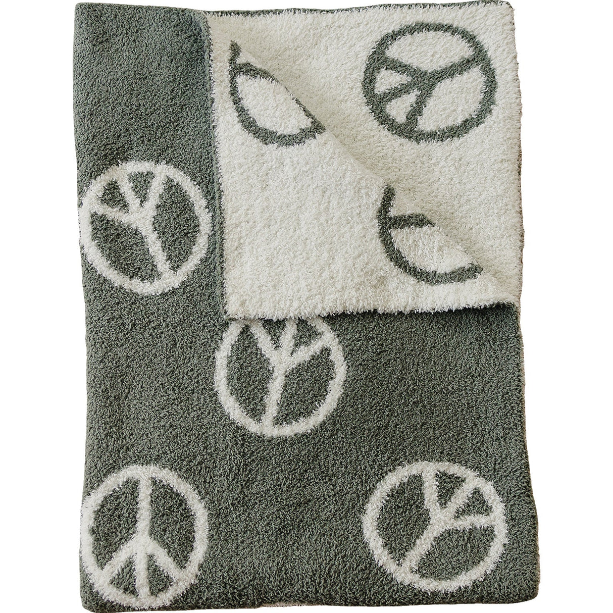 Peace Plush Blanket - HoneyBug 