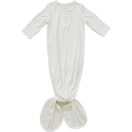 White Bamboo Knot Gown - HoneyBug 