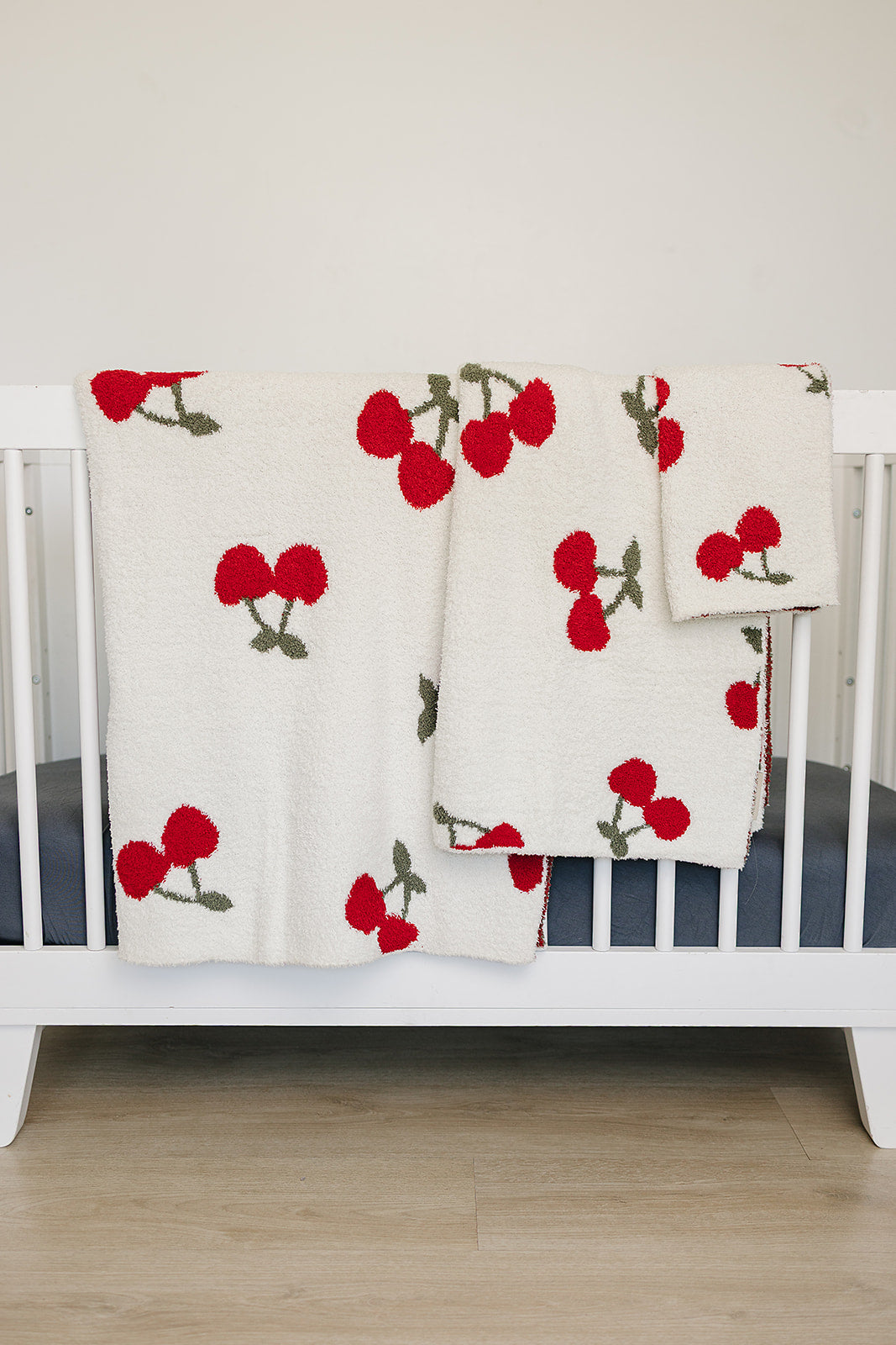 Cherry Plush Blanket - HoneyBug 