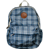 Navy Plaid Mini Backpack - HoneyBug 