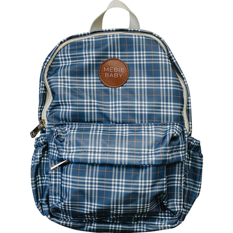 Navy Plaid Mini Backpack - HoneyBug 