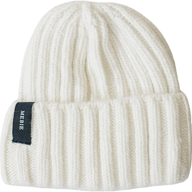 White Chunky Knit Beanie - HoneyBug 