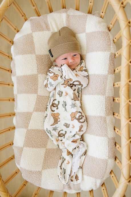 Outlaw Cowboy Ribbed Bamboo Knot Gown - HoneyBug 