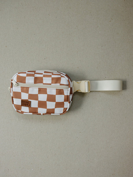 Rust Wavy Checkered Mini Fanny Pack - HoneyBug 