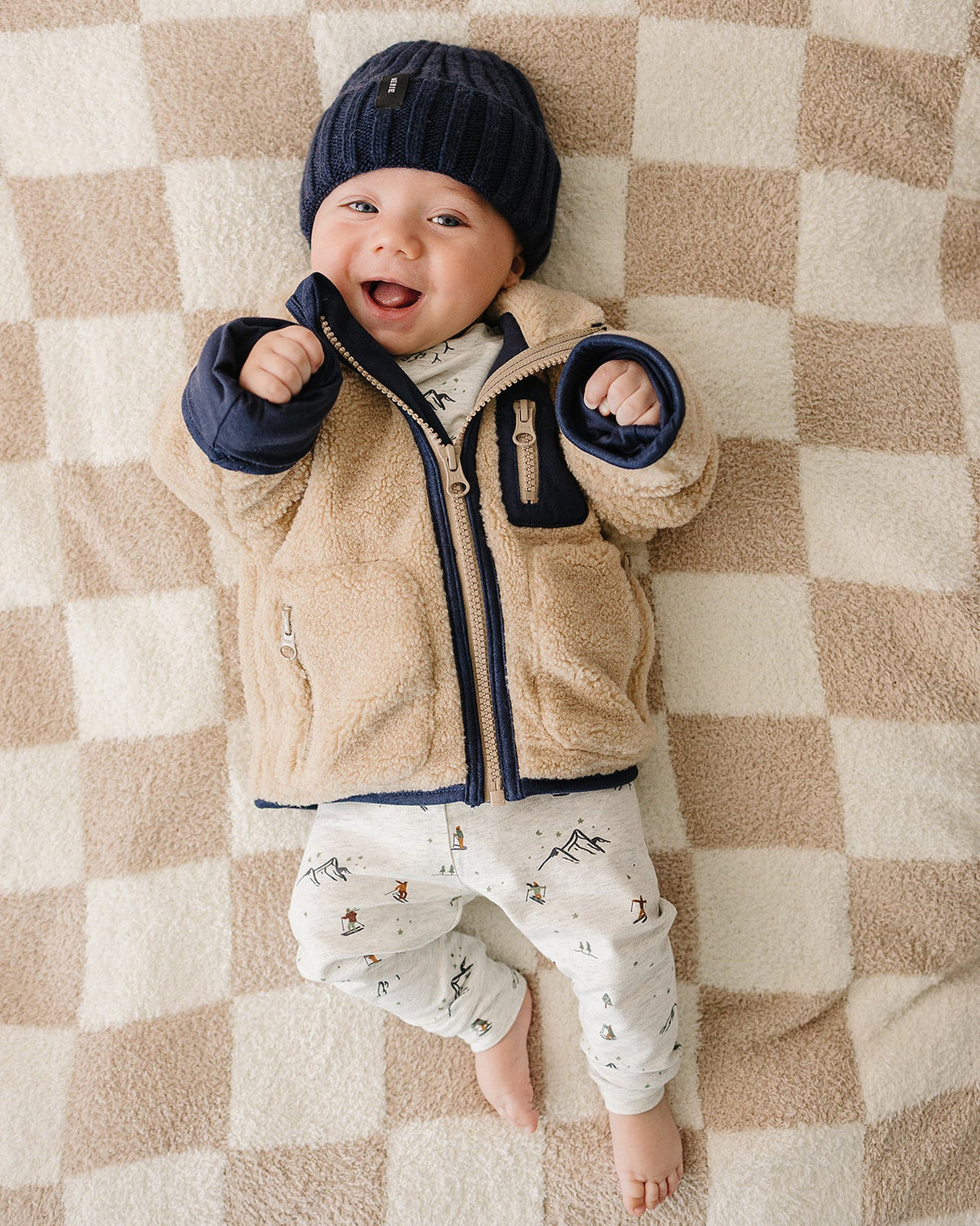 Sherpa Zip-Up Jacket - HoneyBug 