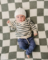 White Chunky Knit Beanie - HoneyBug 