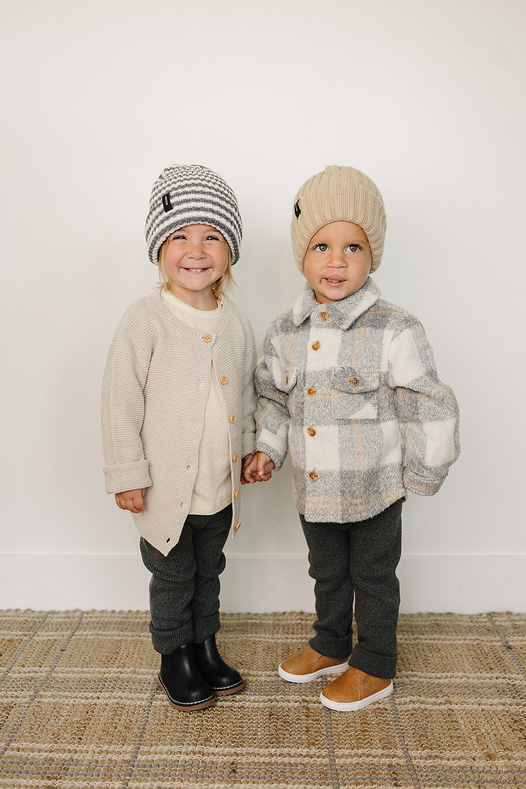 Grey Plaid Shacket - HoneyBug 