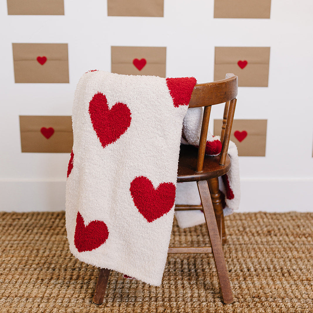 Hearts Plush Blanket