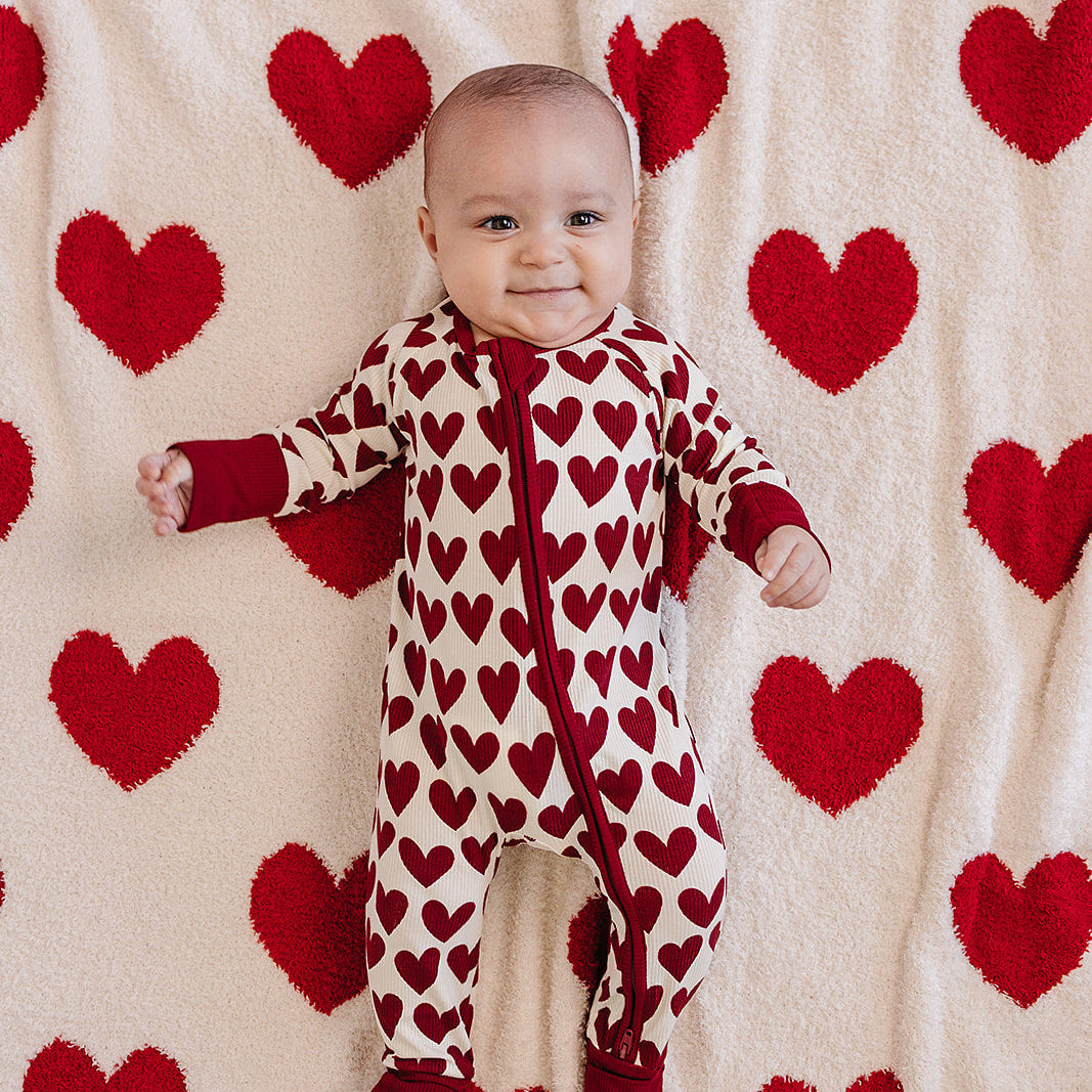 Hearts Plush Blanket