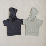 Slate Hooded Tee - HoneyBug 