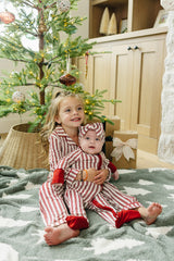 Red Stripes Bamboo Zipper - HoneyBug 