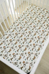 Outlaw Cowboy Muslin Crib Sheet - HoneyBug 