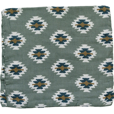 Southwest Aztec Muslin Burp Cloth - HoneyBug 