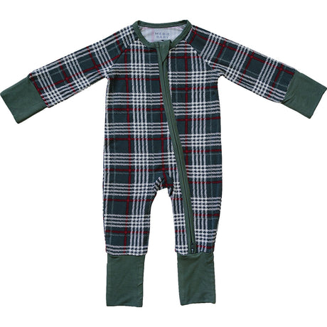Green Plaid Bamboo Zipper - HoneyBug 