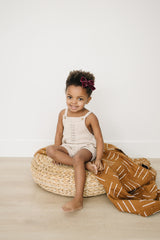 Mustard Mudcloth Muslin Quilt - HoneyBug 