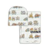 Bamboo Swaddle & Beanie Set - HoneyBug 