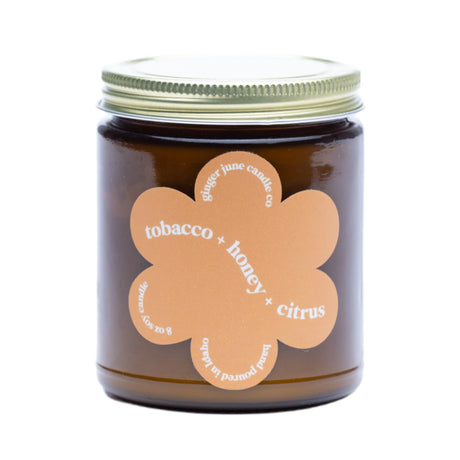 Tobacco + Citrus + Honey • 9 oz Soy Candle - HoneyBug 