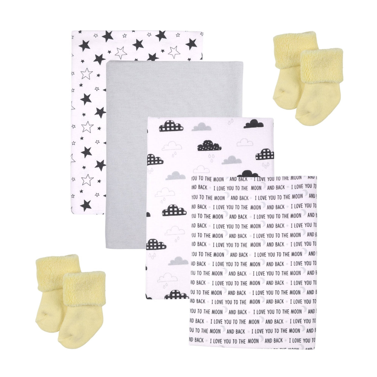 Baby Neutral Cupcake Set - Moon - HoneyBug 