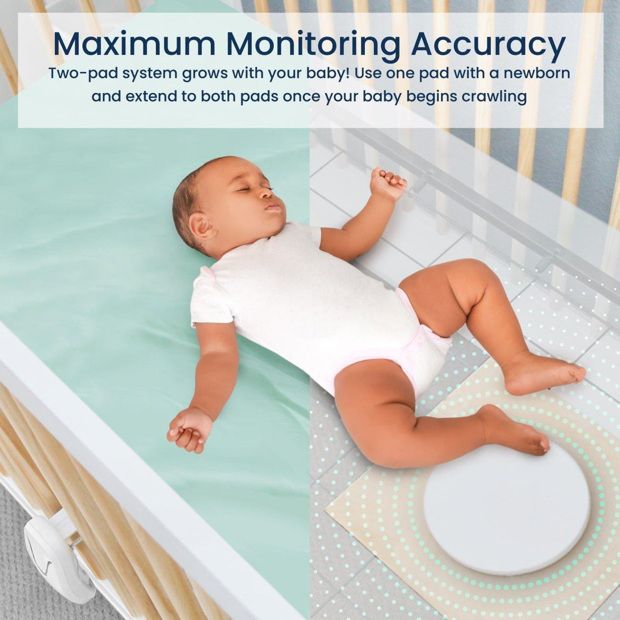 Babysense True Sleep: Video Baby Monitor with Breathing Motion Sleep Monitor, 1 or 2 Cameras - HoneyBug 