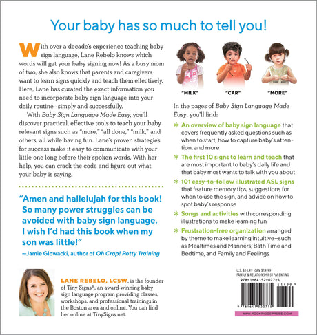 Baby Sign Language Made Easy: 101 Signs to Start Communicating with Your Child Now (Spiral Bound) - HoneyBug 