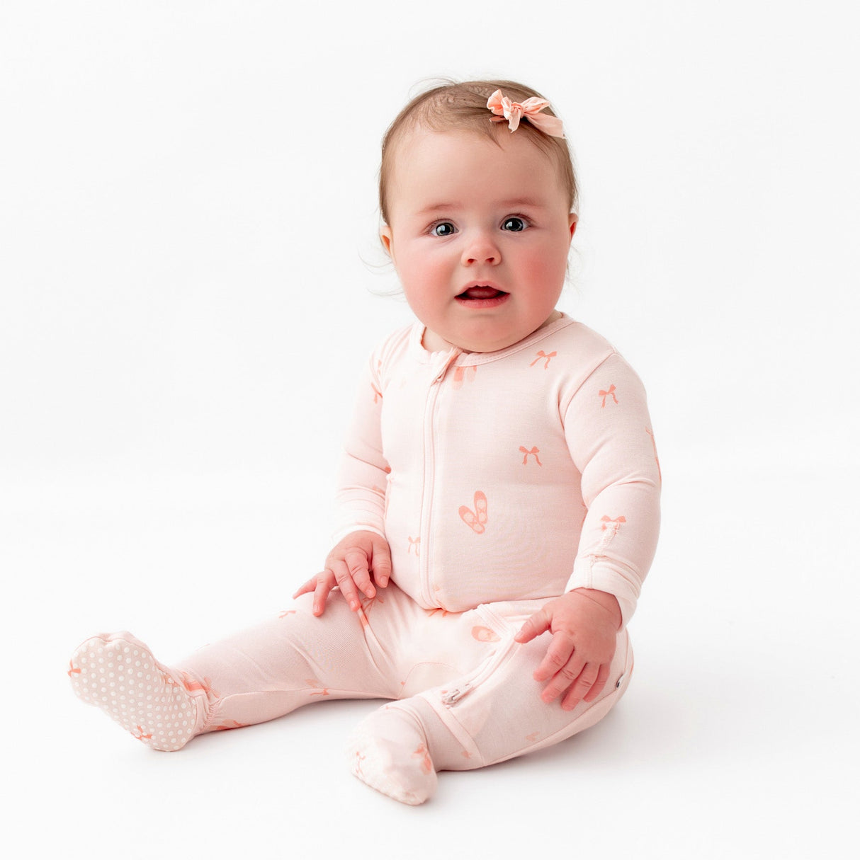 Ballerina Zippered Footie - HoneyBug 