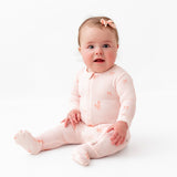 Ballerina Zippered Footie - HoneyBug 
