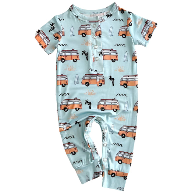 Bamboo Jumpsuit | Retro Beach - HoneyBug 