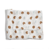 Bamboo Muslin Swaddle Blanket in The Fun-gis - HoneyBug 