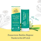 Baby Face Mineral Sunscreen Face Stick SPF 40 - HoneyBug 