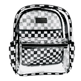 Clear Checkered Backpack