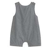 Black Gingham Cow Family Shortalls