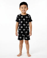 Bamboo Shorts Set | Palm Style Black
