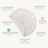 Organic Cotton Quilted Play Mat - Bloom