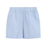 Blue Easter Train T-Shirt and Seersucker Shorts Set
