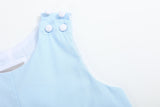 Blue Whale Applique Shortalls
