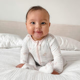 Bunny Zippered Footie - HoneyBug 