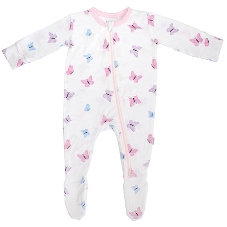 Butterfly Zippered Footie - HoneyBug 