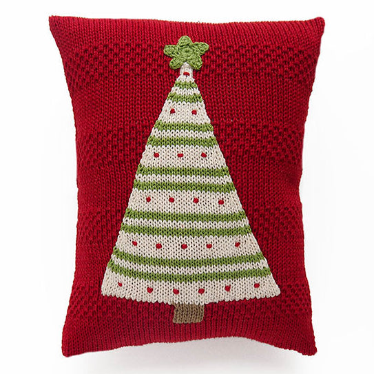 Striped Tree Mini Pillow