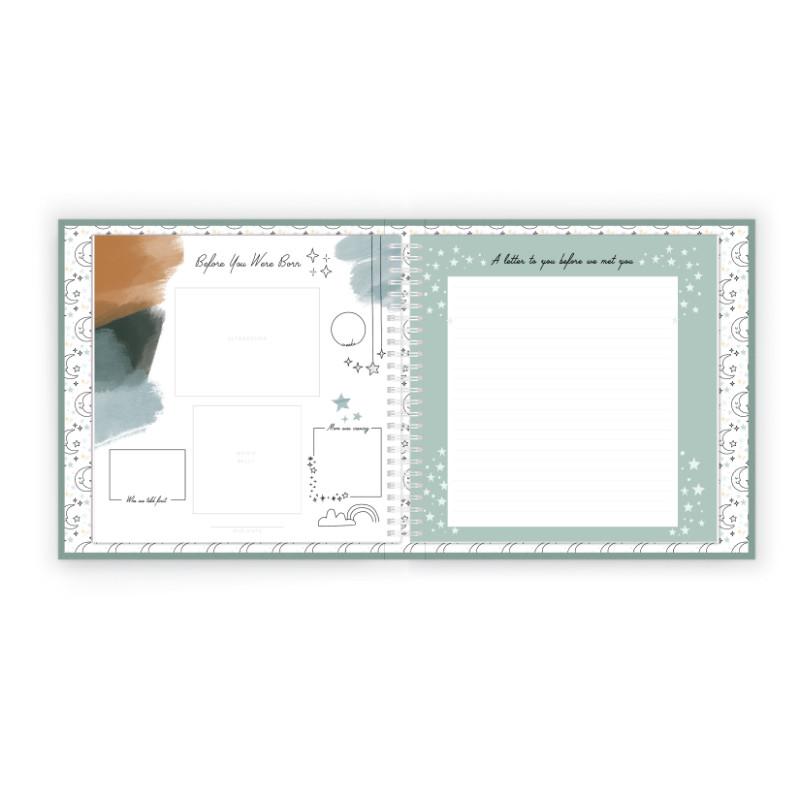 Celestial Skies Luxury Memory Baby Book - HoneyBug 