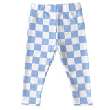 Checkered Leggings | Blue - HoneyBug 