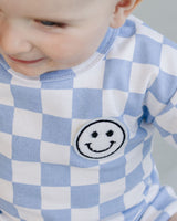 Checkered Shorts Set | Blue - HoneyBug 