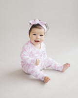 Checkered Smiley Lounge Set | Pink - HoneyBug 