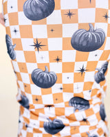 Bamboo Two Piece Set | Checkered Pumpkin - HoneyBug 