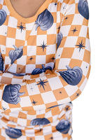 Bamboo Two Piece Set | Checkered Pumpkin - HoneyBug 