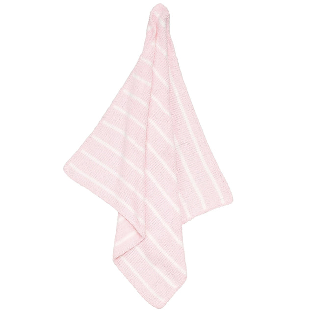 Chenille Blanket - Pretty Pink / Ivory - HoneyBug 