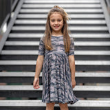 MID SLEEVE BAMBOO DRESS- Chris Camo - HoneyBug 