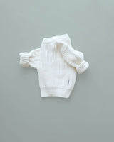 Chunky Knit Sweater | Milk - HoneyBug 
